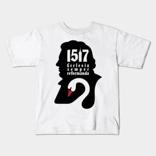 Martin Luther. 95 theses of the reformation of the church. Wittenberg 1517. Kids T-Shirt